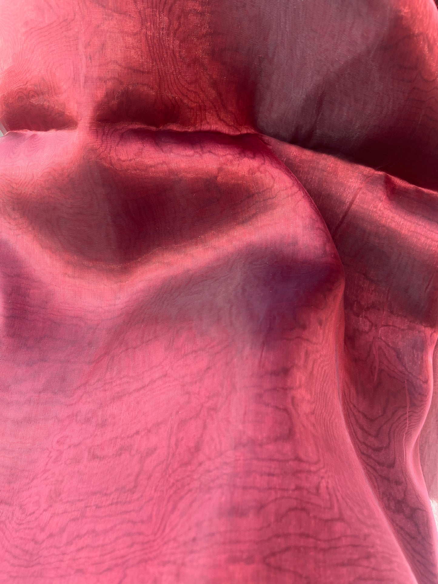 Inspiration images showing potential designs for blouses made from Blood Red saree material