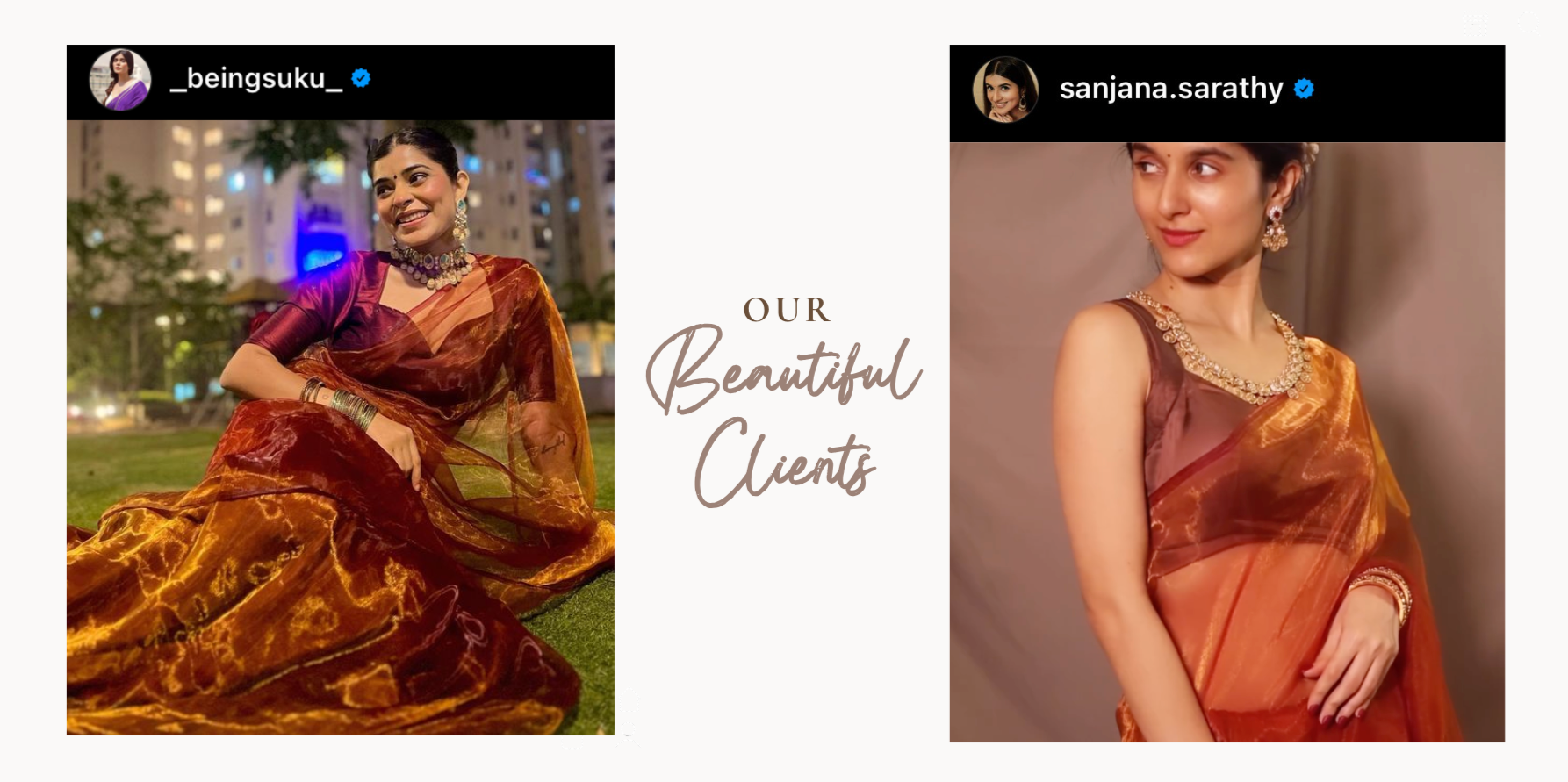 organza saree beautiful wedding saree saksihi keswani and sanjana sarathy