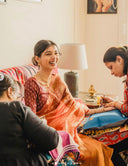 Mansi Ugale wearing Honey Queen Bee Organza Saree