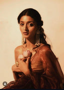 Shivika Singh in Anaira | Blood Red Organza Saree