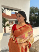 The White & Red Banarasi Saree: What Actually Makes It a Wedding Saree