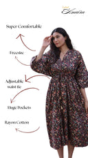 Free Size Dress with Pockets : Willow Bloom