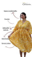 Free Size Dress with Pockets : Marigold Daze