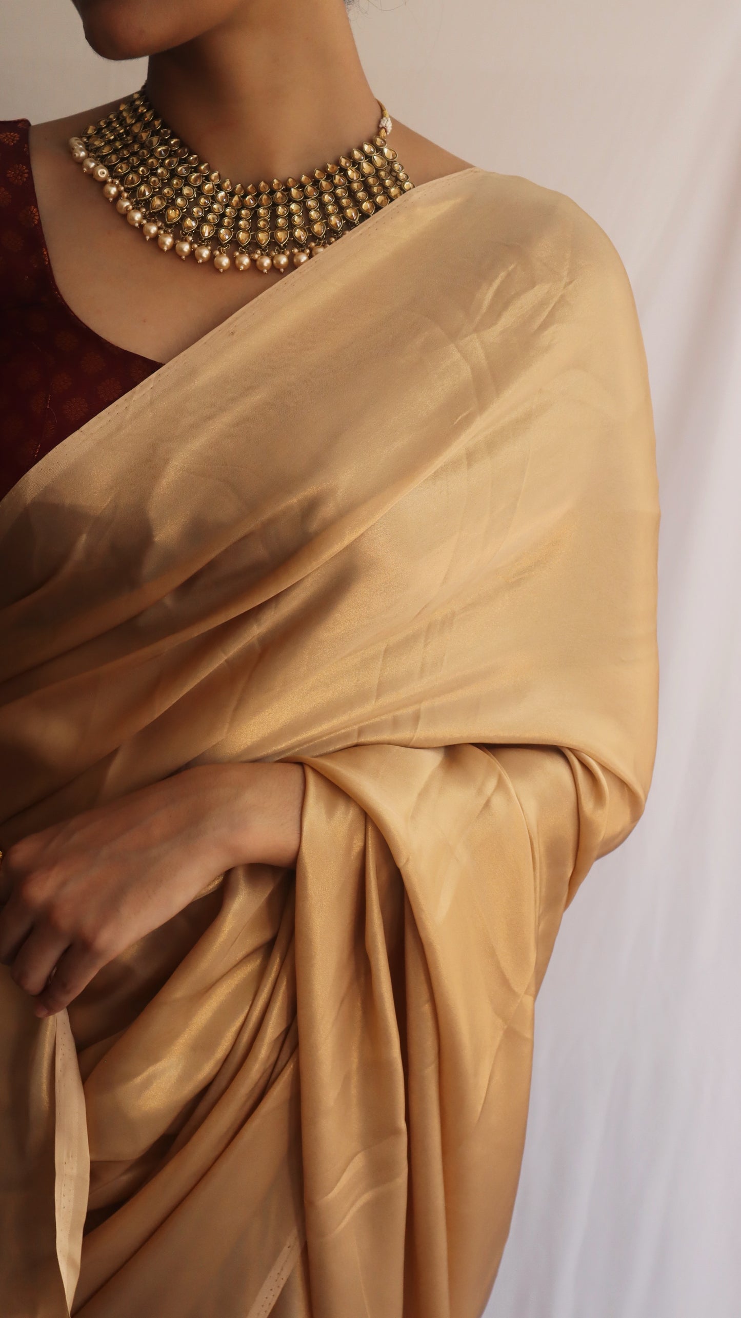 Gold Shimmer Saree