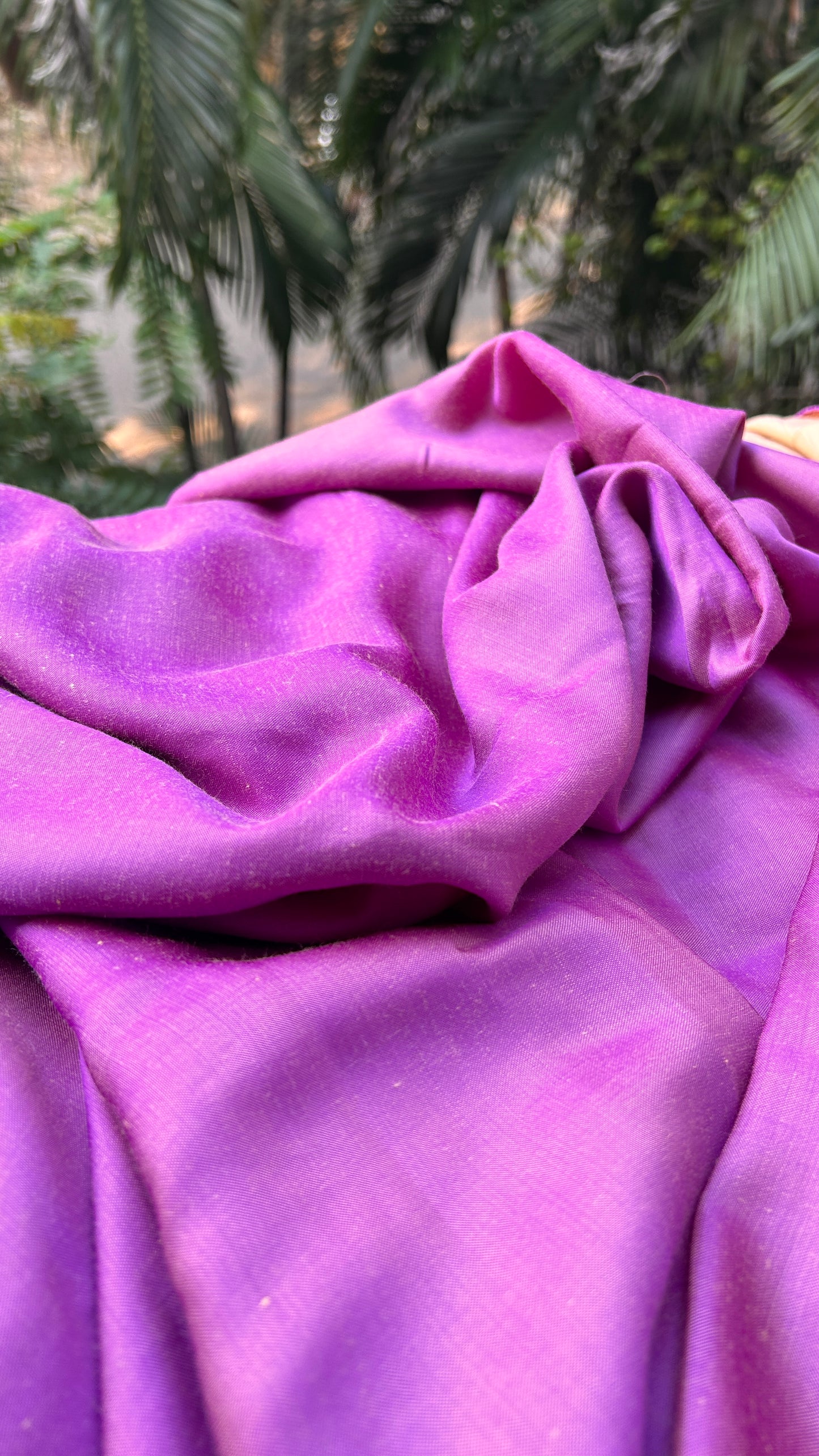 Yellow and Purple - Reversible Saree