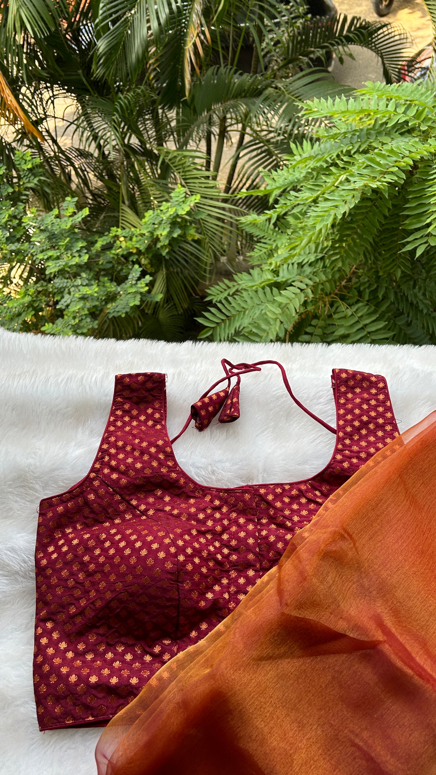 Traditional Maroon Blouse