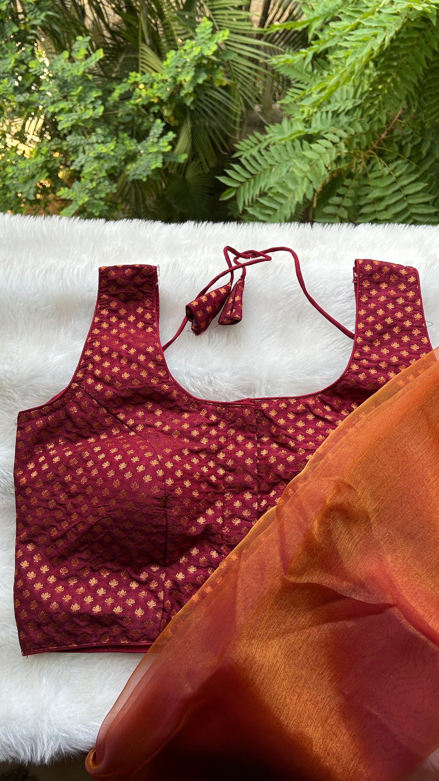 Traditional Maroon Blouse