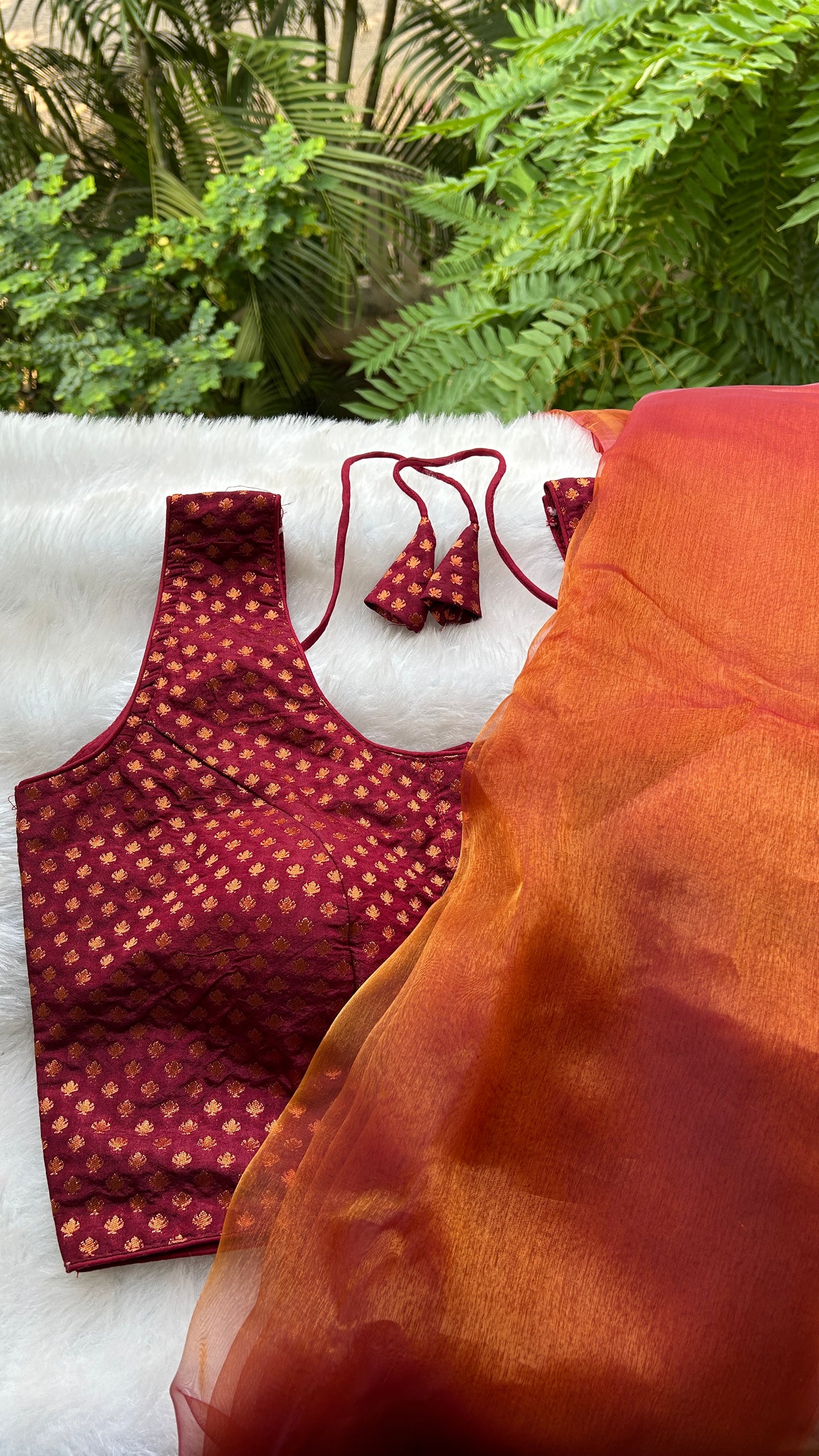 Traditional Maroon Blouse