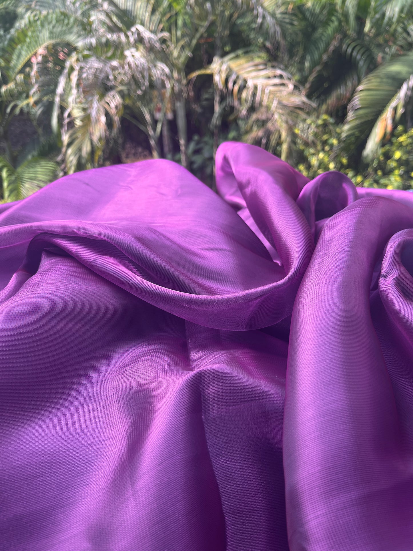 Bubble Gum - Purple & Pink Organza Saree