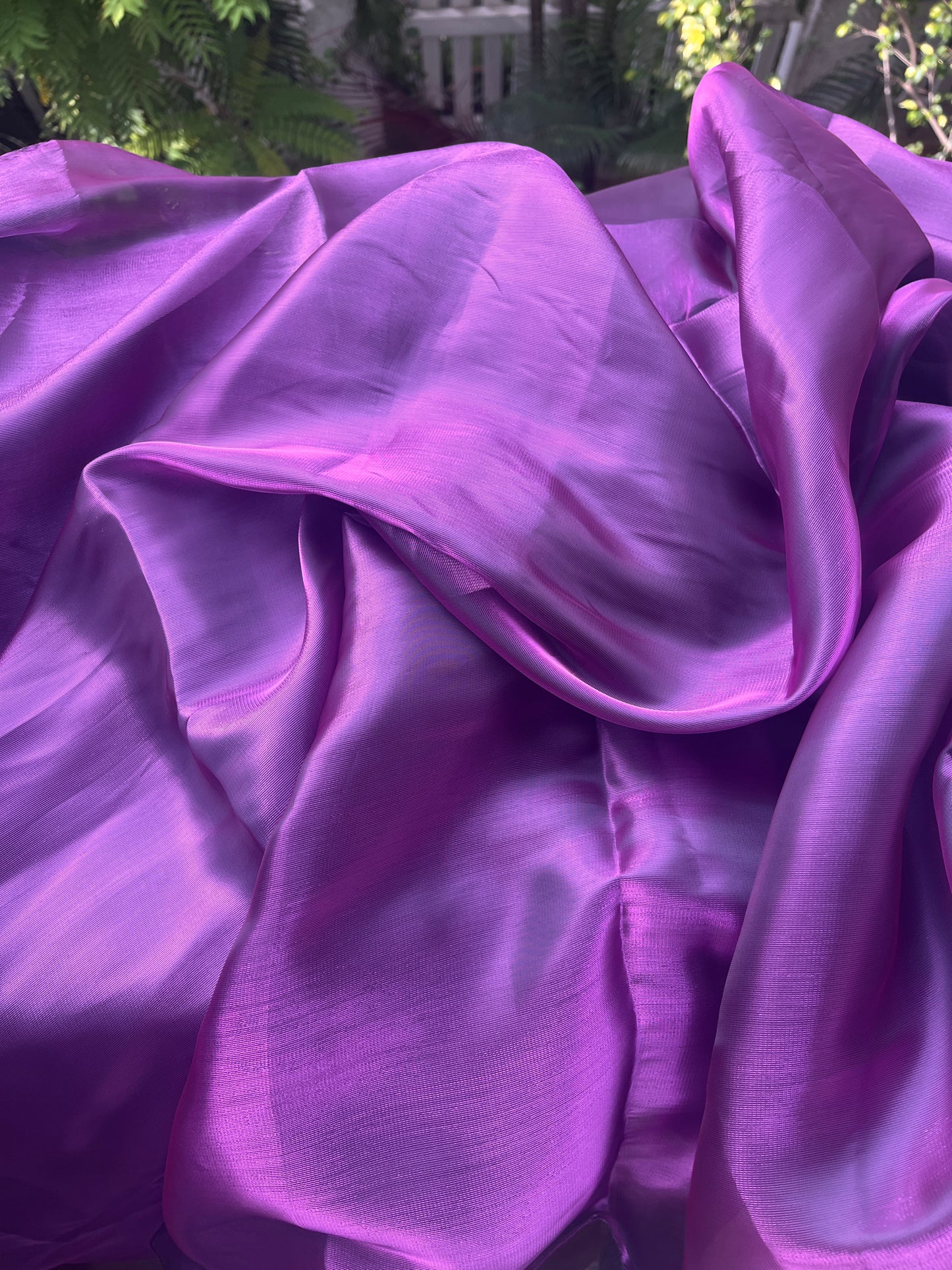 Bubble Gum - Purple & Pink Organza Saree