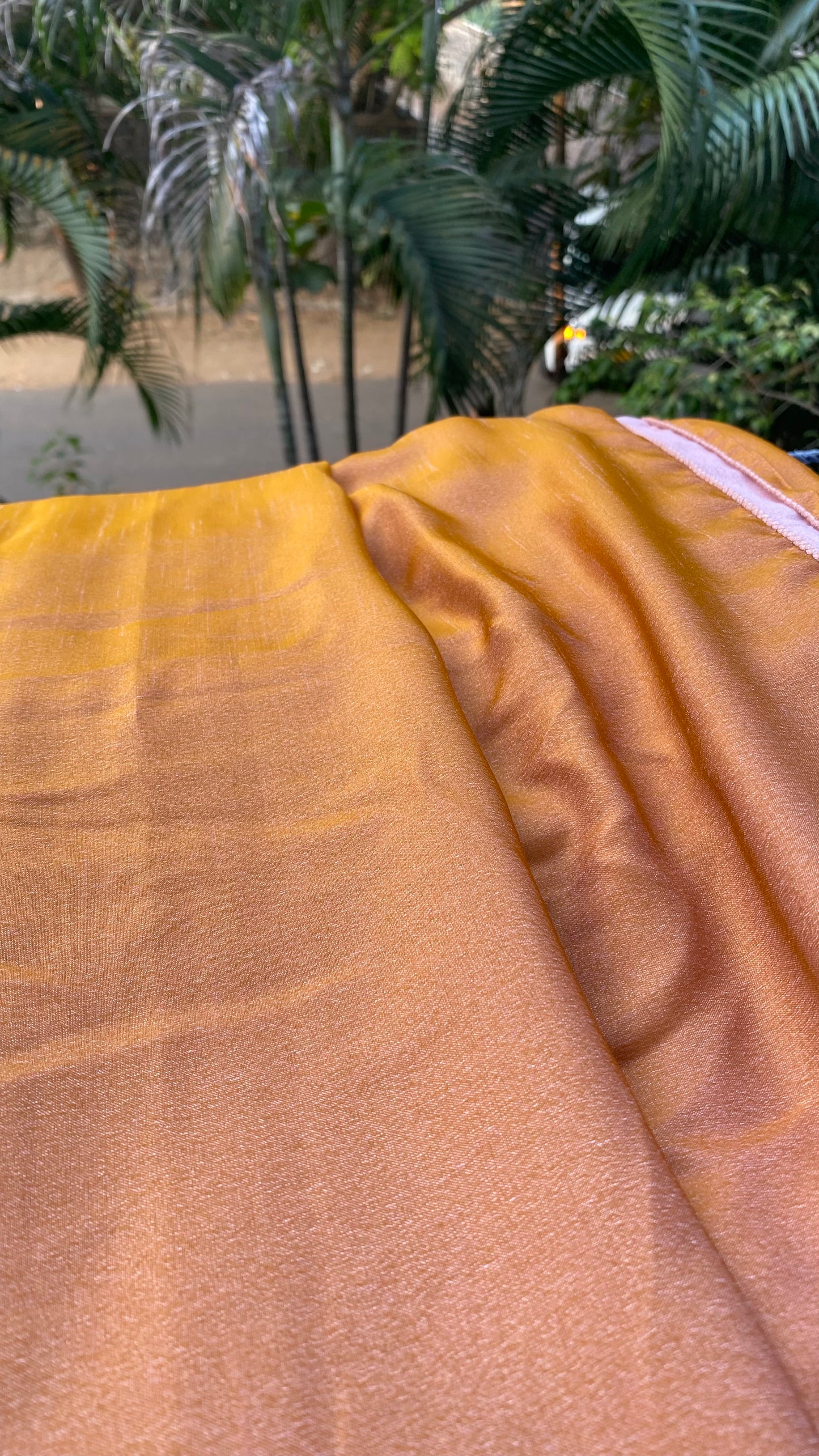 Golden + Cream : Reversible Saree