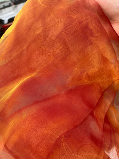 Organza Blouse Material : Glow In the Sun : Honey Queen Bee
