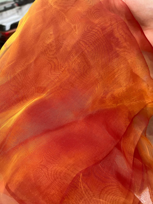 Organza Blouse Material : Glow In the Sun : Honey Queen Bee