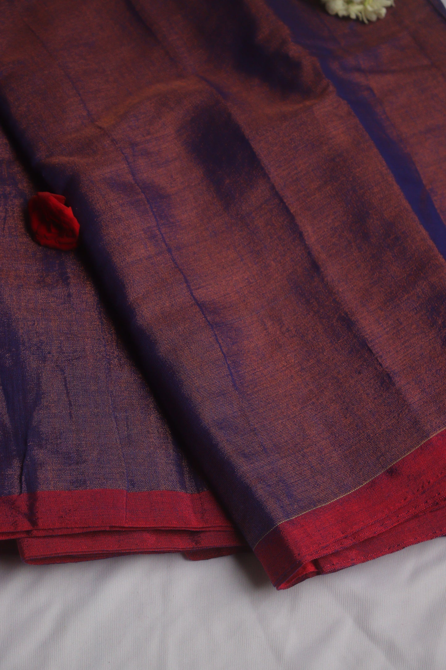 Purple - Pink Cotton Tissue Saree