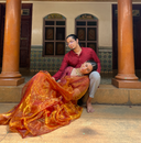 Quality Reject - Queen Bee : Honey Organza Saree - Label Anaira