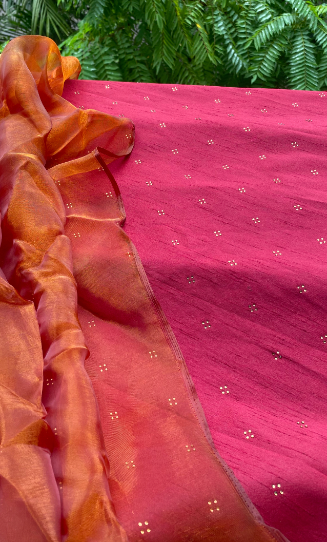 Raw Silk Blouse Material