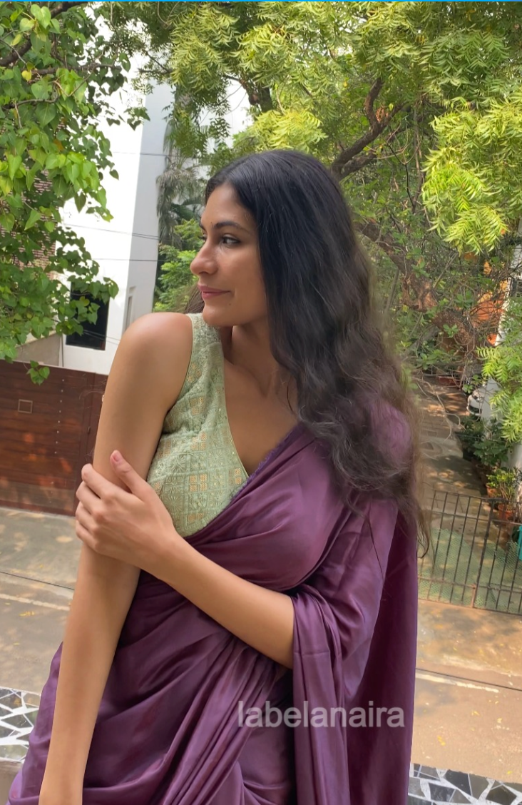 Shades of Purple : Reversible Saree