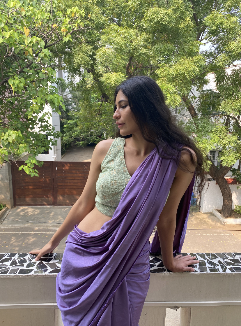 Shades of Purple : Reversible Saree