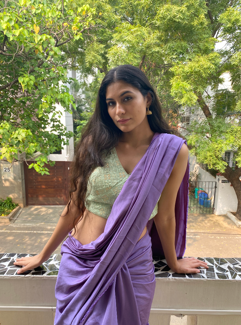 Shades of Purple : Reversible Saree