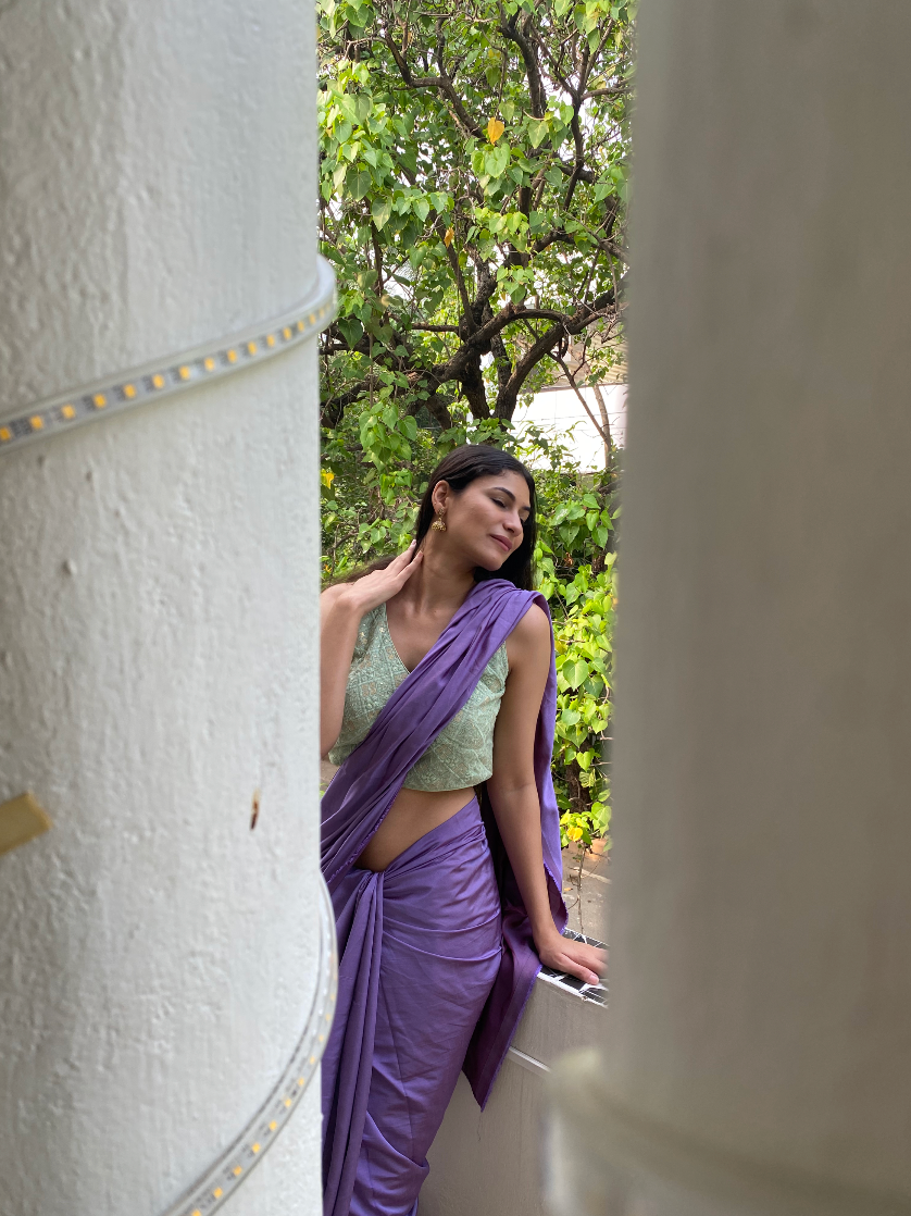 Shades of Purple : Reversible Saree