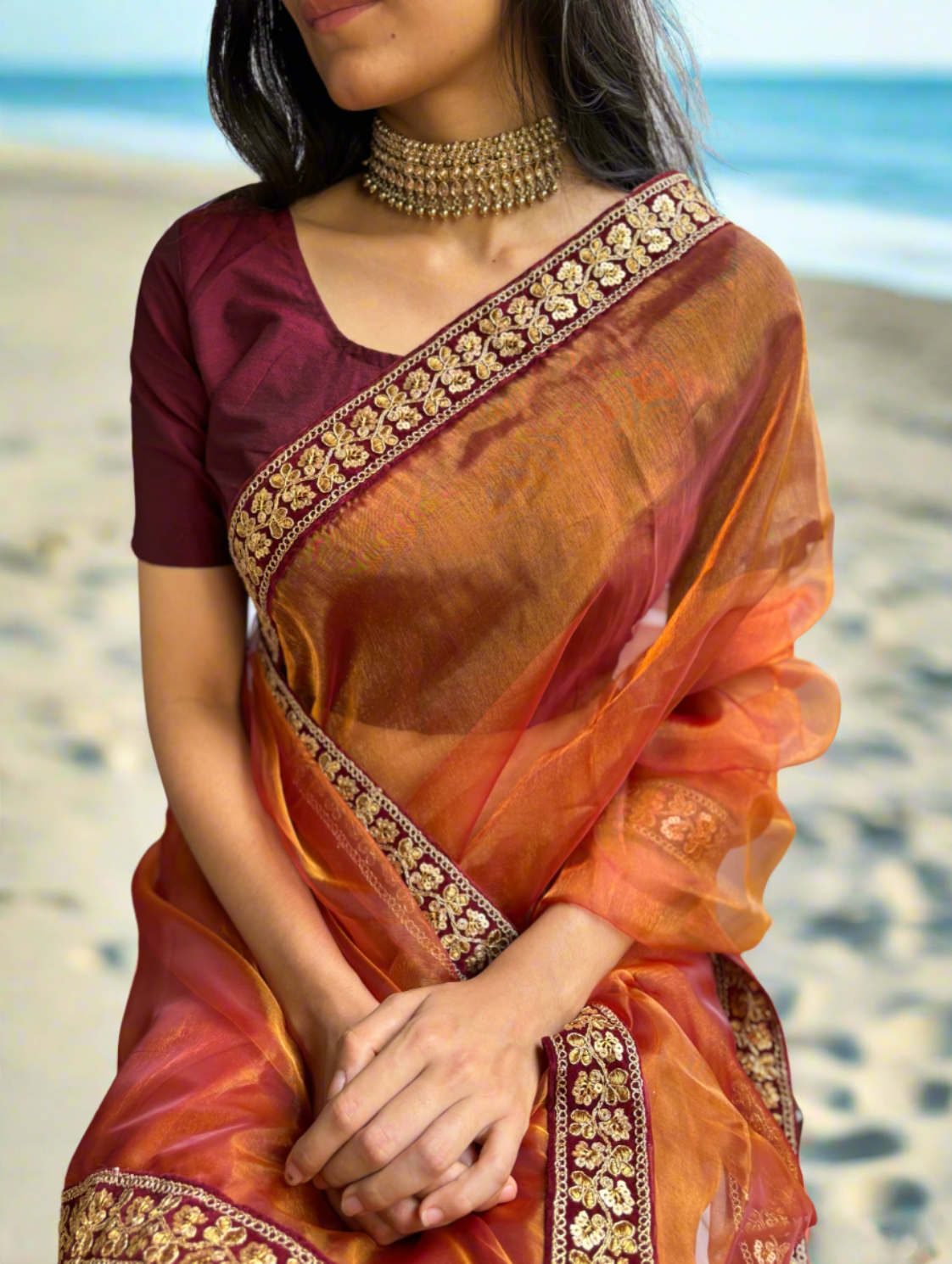 Ethereal Blossom Saree