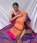 Linen tissue saree options