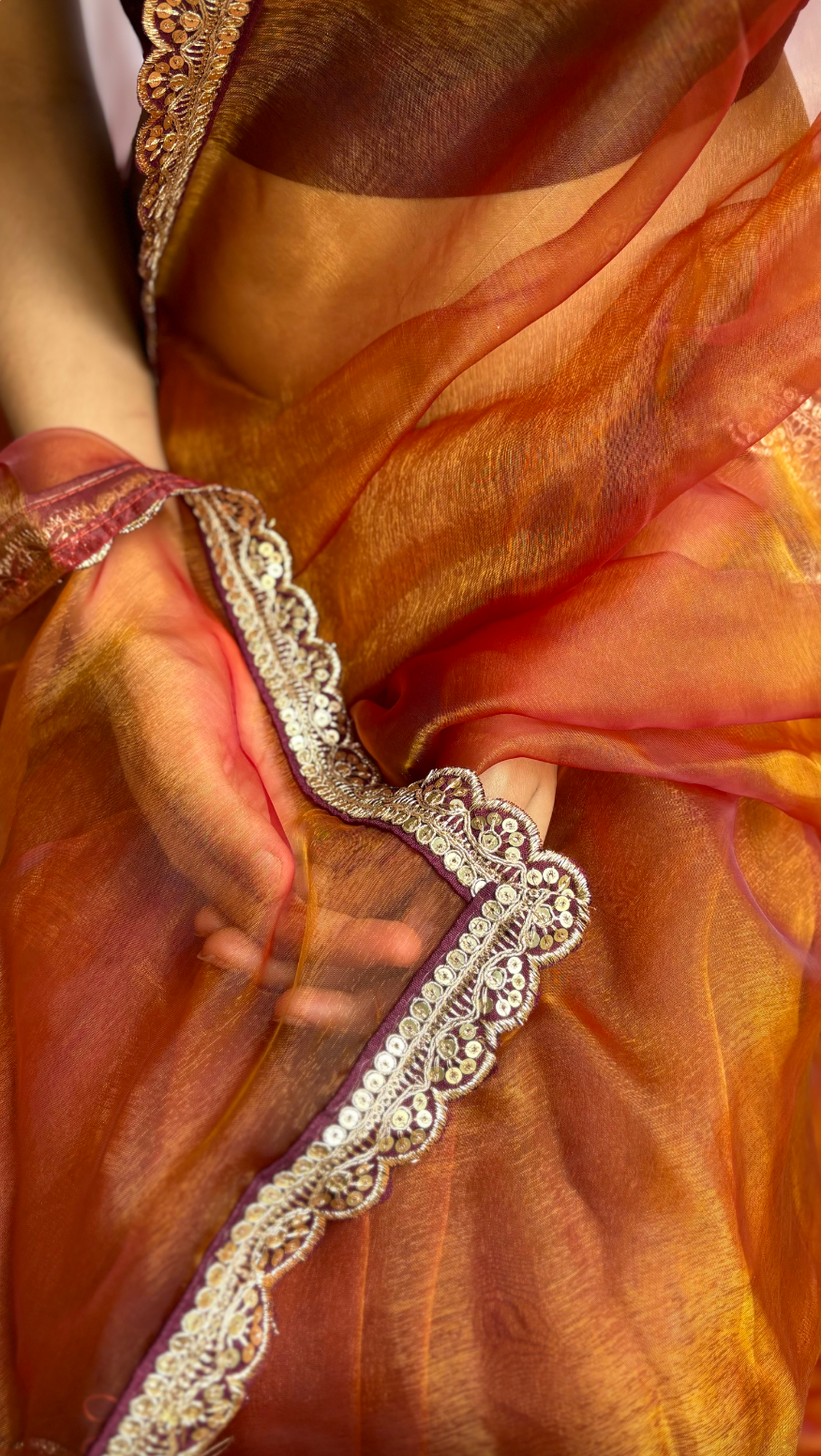 Golden Whisper Saree