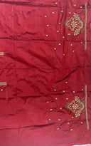 Ruby Radiance Aari Elegance Blouse sleeve work