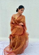 Sunkissed Organza Saree 1