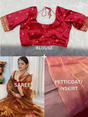 Your Perfect Honey Bundle! #5 with Sinduri Silk Maroon Blouse