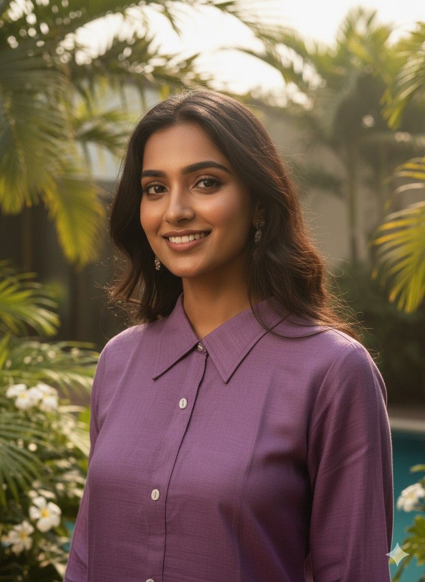 Mauve Petal co-ord set with embroidered kurta and matching pants, front view