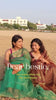 Reel of besties in organza sarees in the beach